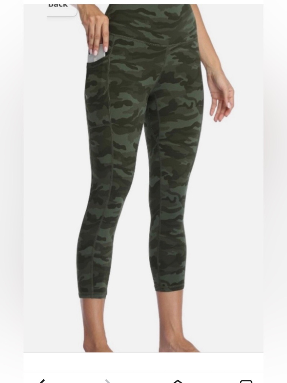 Colorfulkoala Women's Camo Leggings Army Green Medium